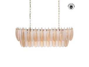 Plafonnier ovale en cristal - FEATHERS B 2