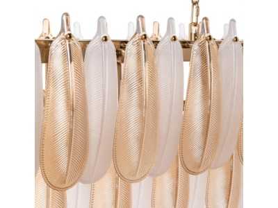 Oval crystal ceiling lamp - FEATHERS B