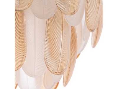 Lámpara techo ovalada de cristal - FEATHERS B