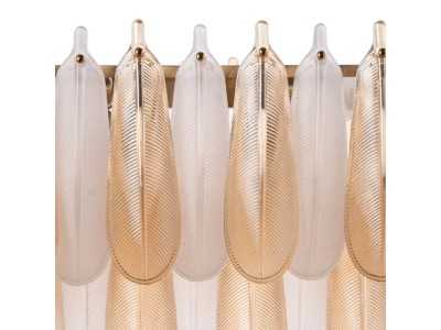 Oval crystal ceiling lamp - FEATHERS B