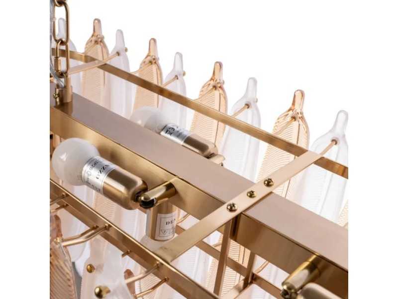 Lámpara techo ovalada de cristal - FEATHERS B