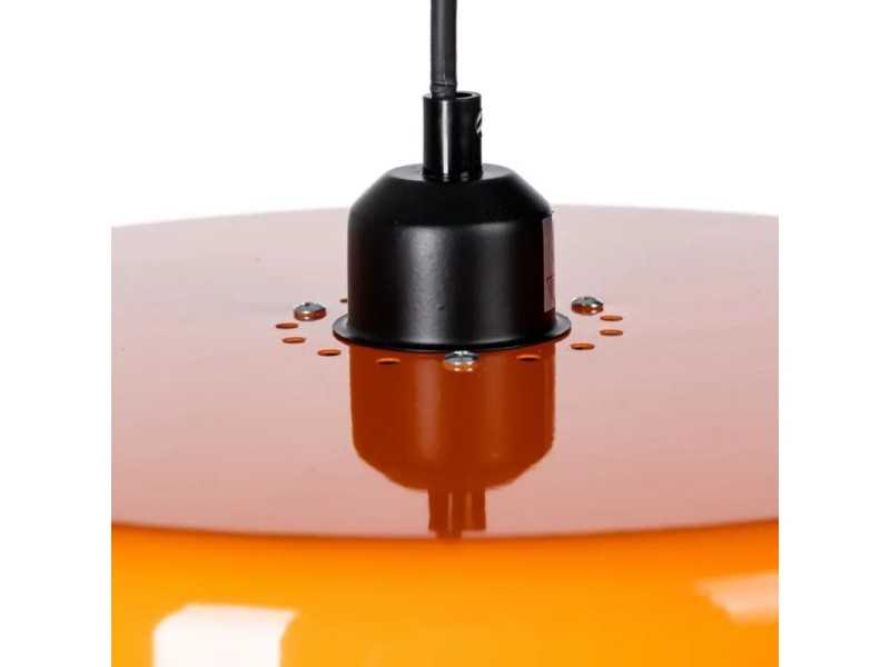 Lacquered steel ceiling lamp - AD ORANGE
