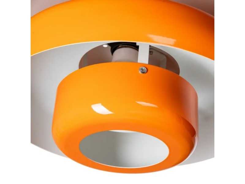 Lacquered steel ceiling lamp - AD ORANGE