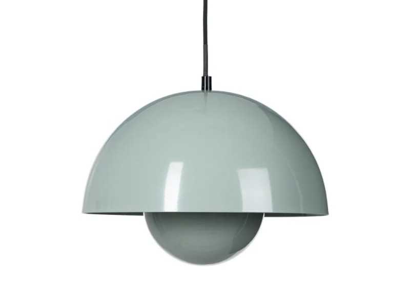 Plafonnier en acier laqué et verre - AE VERDE