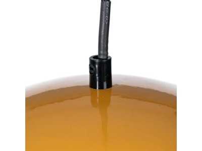 Plafonnier en acier laqué et verre - AE NARANJA