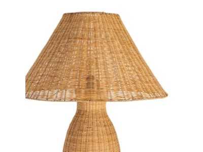 Lámpara de pie fabricada en ratán - FORMENTERA 1