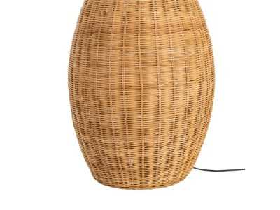 Lámpara de pie fabricada en ratán - FORMENTERA 1