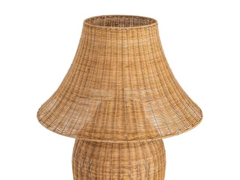 Lámpara de pie fabricada en ratán - FORMENTERA 2