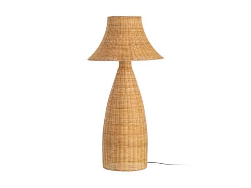 Lámpara de pie fabricada en ratán - FORMENTERA 3