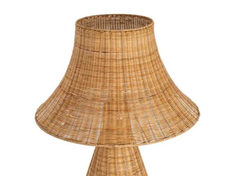 Lámpara de pie fabricada en ratán - FORMENTERA 3