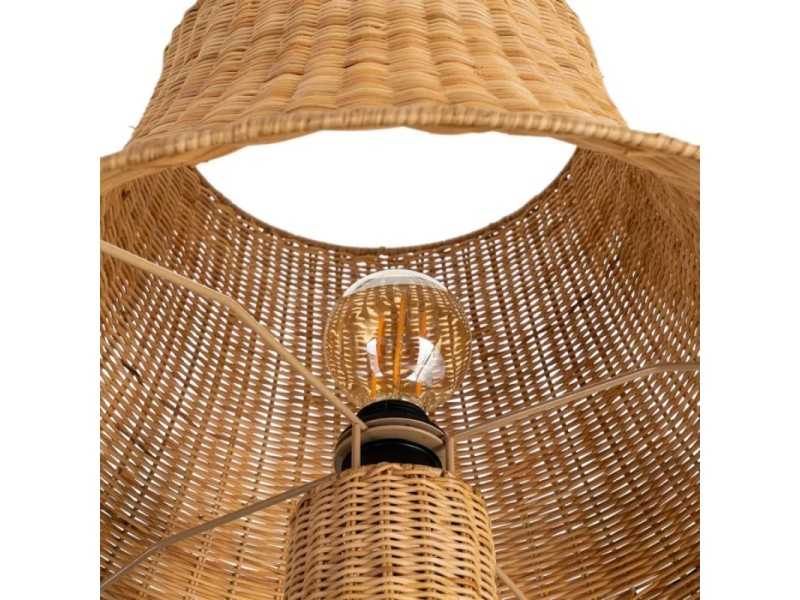 Lámpara de pie fabricada en ratán - FORMENTERA 3