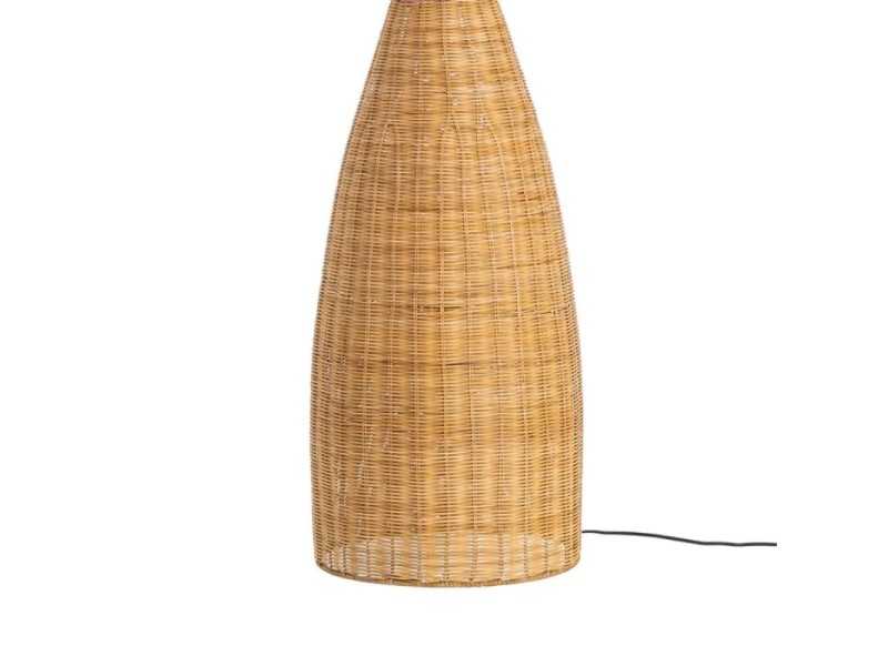 Lámpara de pie fabricada en ratán - FORMENTERA 3