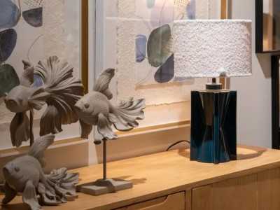 Lampe de table en céramique - CUBES