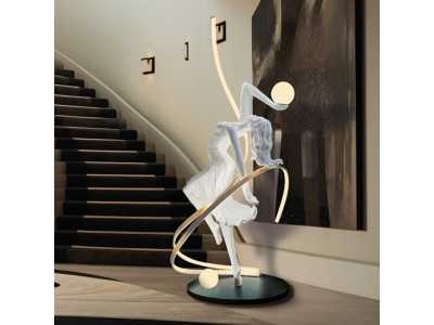 Lacquered fiberglass sculpture lamp - NATASSIA