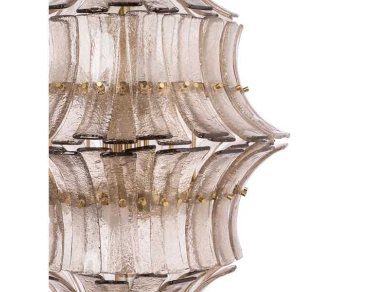 Steel and glass ceiling lamp - SPIDER