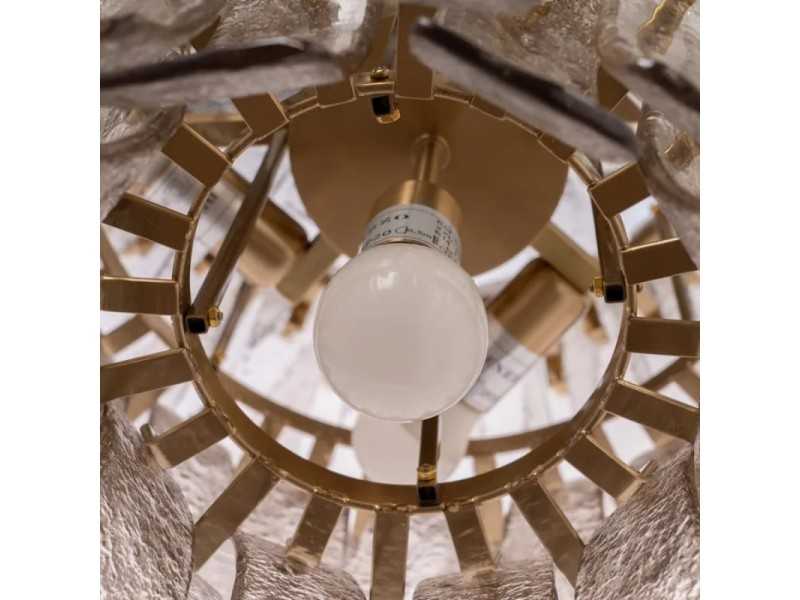 Steel and glass ceiling lamp - SPIDER