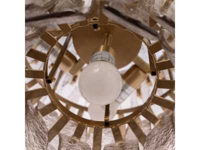 Steel and glass ceiling lamp - SPIDER