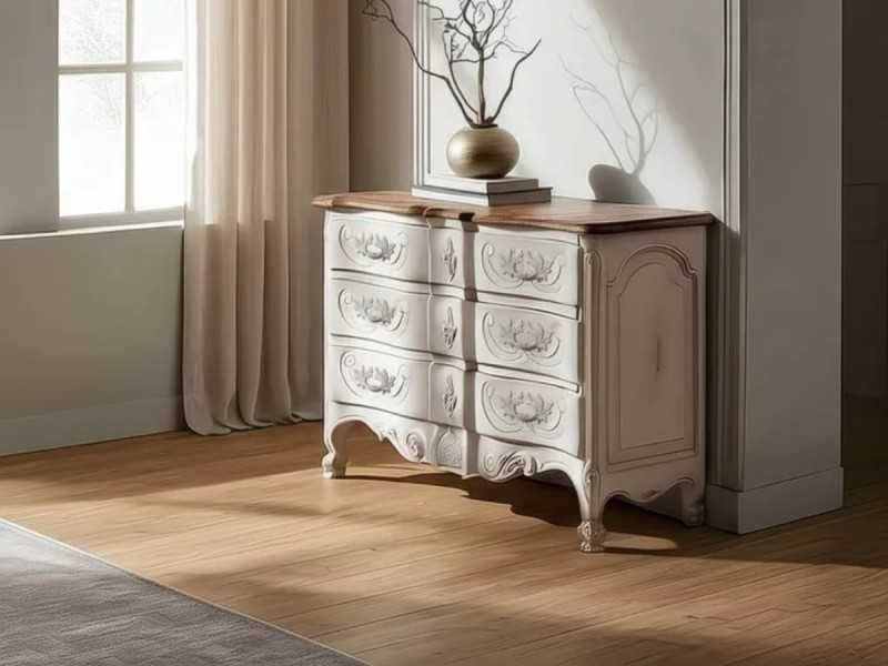 Commode en bois laqué - CATRINA