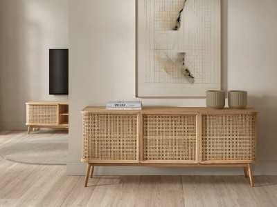 3-door sideboard in oak wood - ARCILA NATURAL