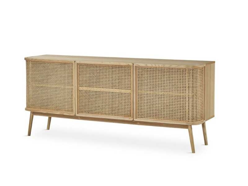 3-door sideboard in oak wood - ARCILA NATURAL