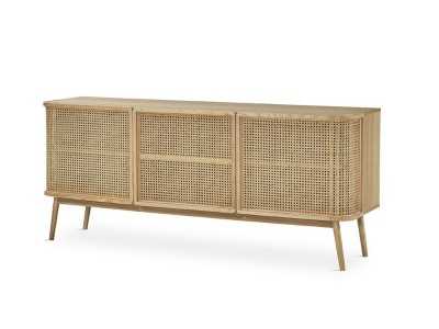 3-door sideboard in oak wood - ARCILA NATURAL