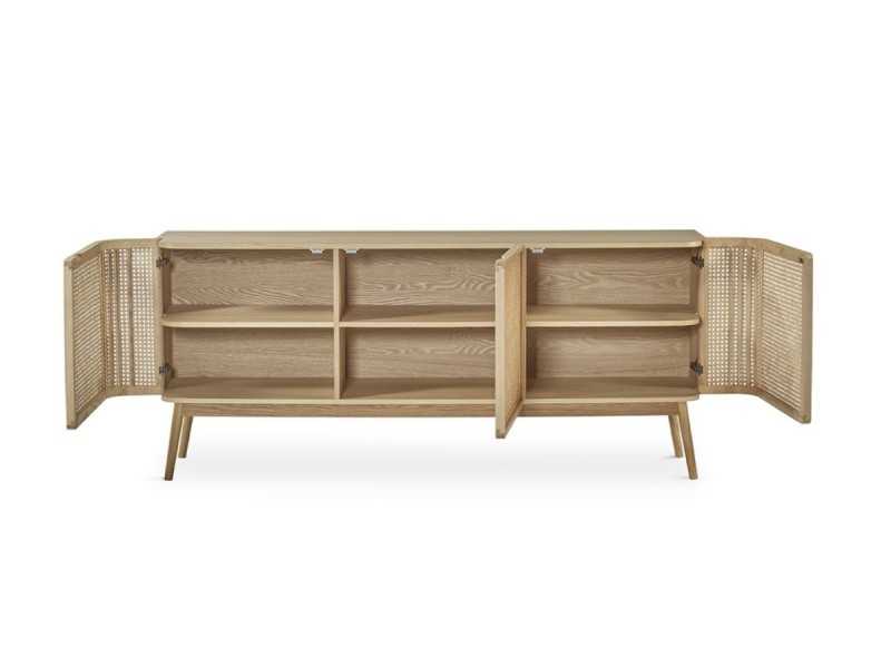 3-door sideboard in oak wood - ARCILA NATURAL