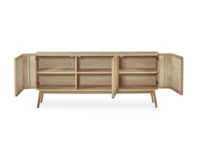 3-door sideboard in oak wood - ARCILA NATURAL