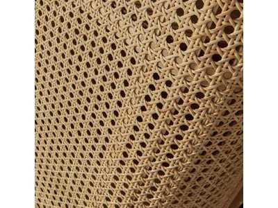 2-door display case with central recess in oak wood - ARCILA NATURAL