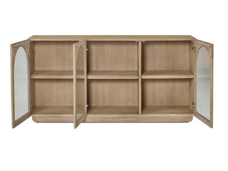 Aparador de madera maciza con puertas - ANAAN