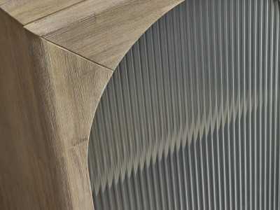 Mueble TV de madera maciza con puertas y huecos - ANAAN Mueble TV de madera maciza con puertas y huecos - ANAAN