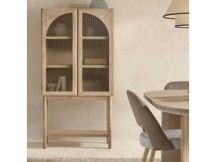 Solid wood showcase cabinet with 2 doors - ANAAN