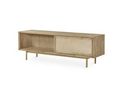 Solid wood and gold metal TV cabinet - MAÓ Solid wood and gold metal TV cabinet - MAÓ