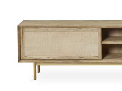 Meuble TV en bois massif et métal doré - MAÓ Meuble TV en bois massif et métal doré - MAÓ