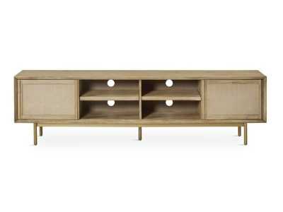 Mueble TV de madera maciza y metal dorado - MAÓ XL Mueble TV de madera maciza y metal dorado - MAÓ XL