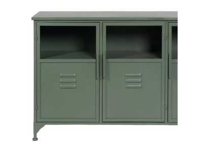 Metal sideboard with doors and glass - RETRO Metal sideboard with doors and glass - RETRO