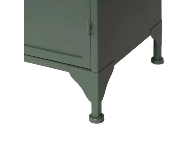 Metal sideboard with doors and glass - RETRO