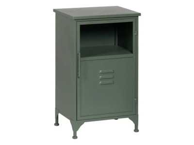 Bedside table or metal filing cabinet with glass top - RETRO Bedside table or metal filing cabinet with glass top - RETRO