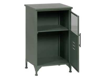 Bedside table or metal filing cabinet with glass top - RETRO Bedside table or metal filing cabinet with glass top - RETRO
