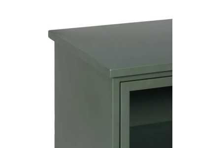 Bedside table or metal filing cabinet with glass top - RETRO Bedside table or metal filing cabinet with glass top - RETRO