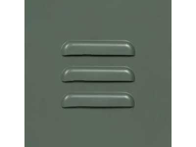 Bedside table or metal filing cabinet with glass top - RETRO Bedside table or metal filing cabinet with glass top - RETRO