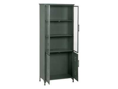 Metal display cabinet with doors and glass - RETRO Metal display cabinet with doors and glass - RETRO