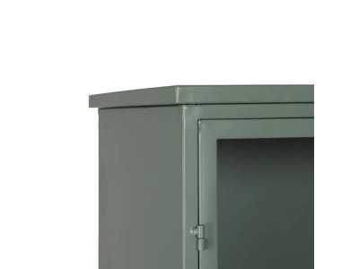 Metal display cabinet with doors and glass - RETRO Metal display cabinet with doors and glass - RETRO