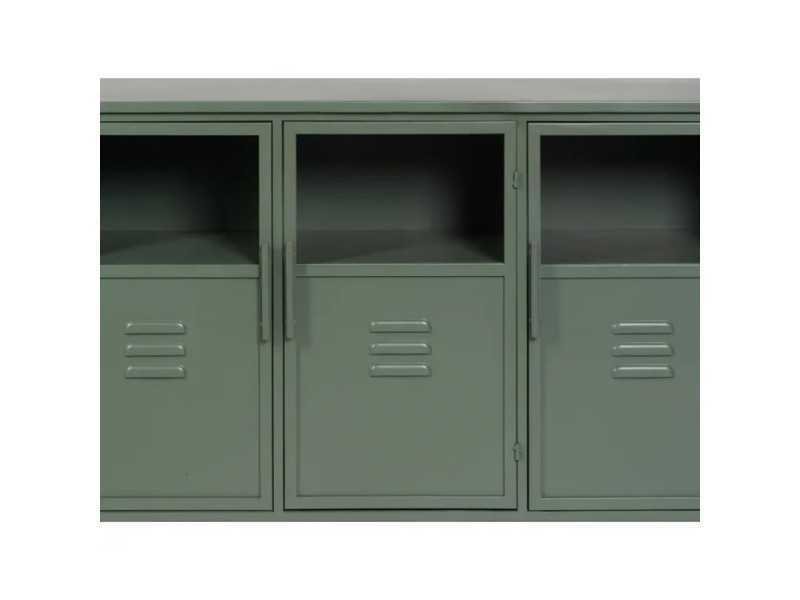 Vitrina de metal con puertas y cristal - RETRO