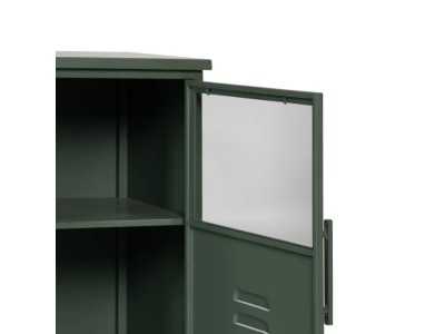 Metal display cabinet with doors and glass - RETRO Metal display cabinet with doors and glass - RETRO
