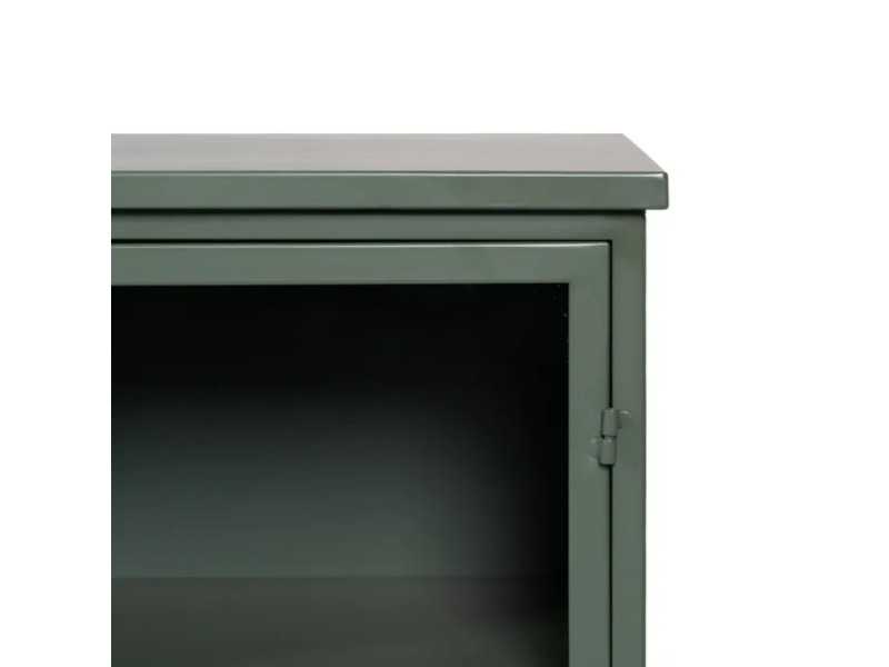 Metal display cabinet with doors and glass - RETRO