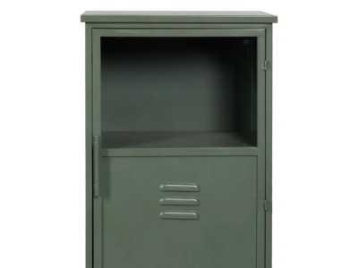 Meuble d'appoint en métal avec portes et vitre - RETRO Meuble d'appoint en métal avec portes et vitre - RETRO