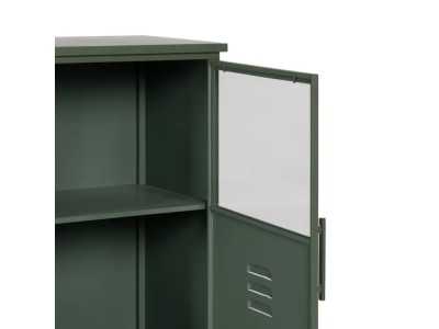 Metal display cabinet with doors and glass - RETRO Metal display cabinet with doors and glass - RETRO