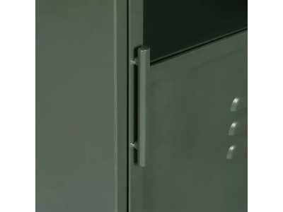 Metal display cabinet with doors and glass - RETRO Metal display cabinet with doors and glass - RETRO