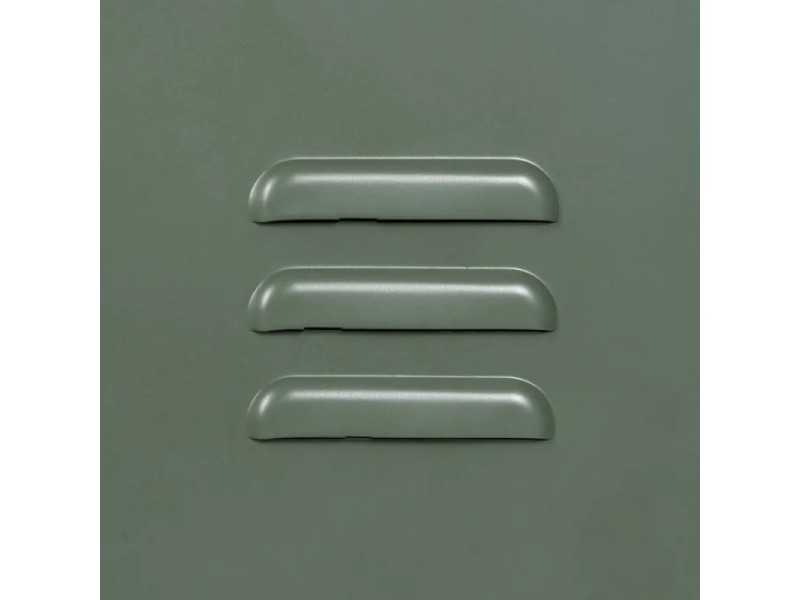 Metal display cabinet with doors and glass - RETRO