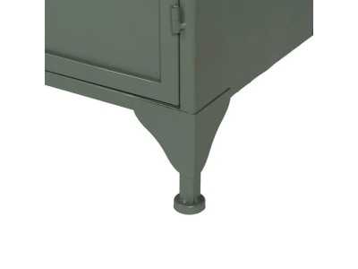 Meuble d'appoint en métal avec portes et vitre - RETRO Meuble d'appoint en métal avec portes et vitre - RETRO